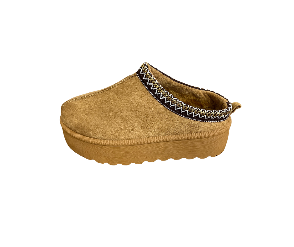 Bottines fourrées camel