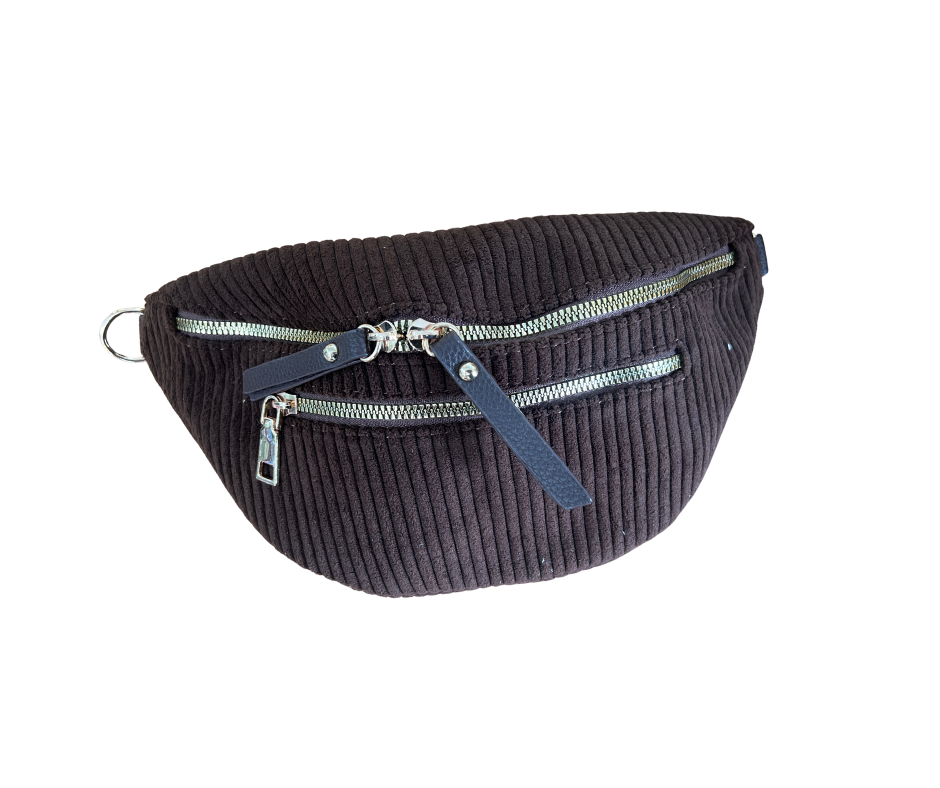 Banane effet velours côtelé - marron