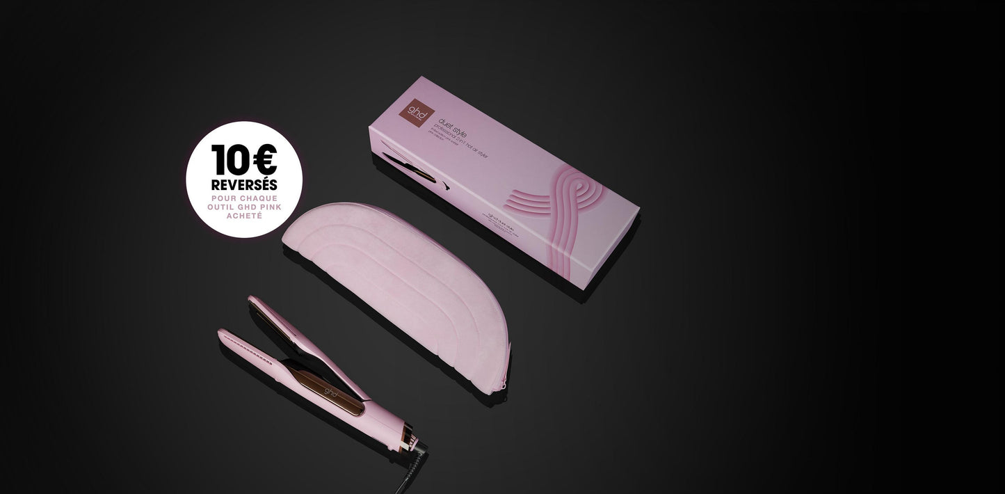 GHD - Lisseur séchant Duet Style - Rose clair - Édition Limitée - Octobre Rose