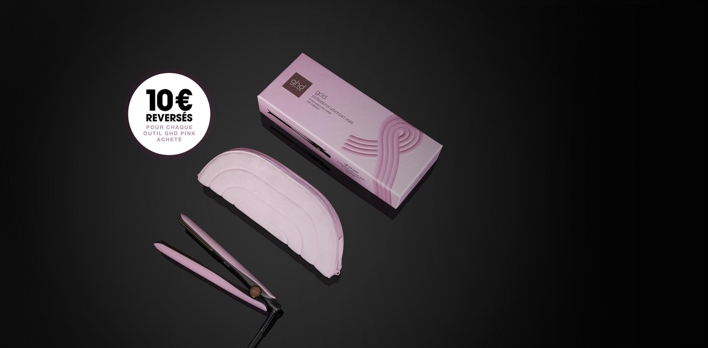 GHD - Lisseur Gold - Rose clair - Édition Limitée - Octobre Rose