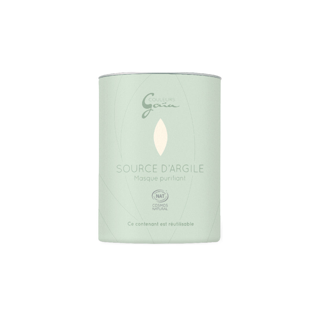 Couleurs Gaïa - Masque purifiant naturel - Source d'argile - 240 g