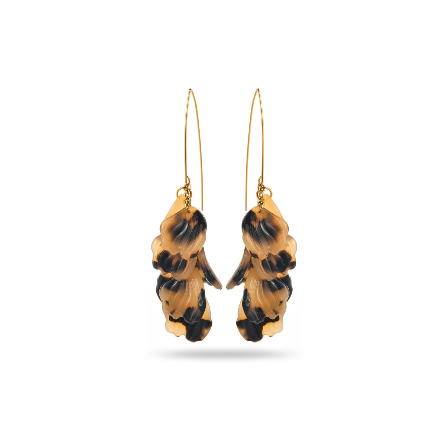 Boucles d'oreilles - Léopard - Acier inoxidable - Doré