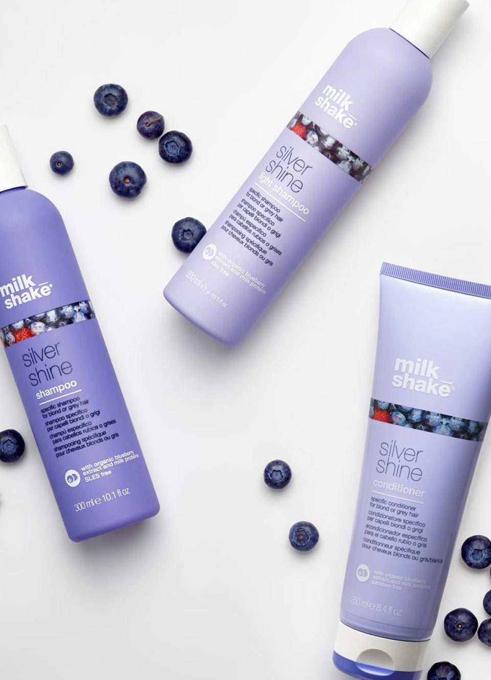 Milk_shake - Shampoing Silver Shine - Cheveux blonds & gris - 300 ml