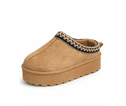 Bottines fourrées camel