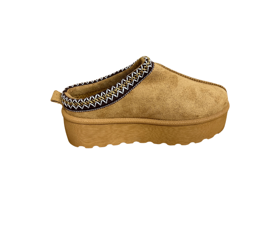 Bottines fourrées camel