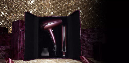 GHD - Coffret Deluxe Noël Cherry Chic - Lisseur & Sèche cheveux - Bordeaux
