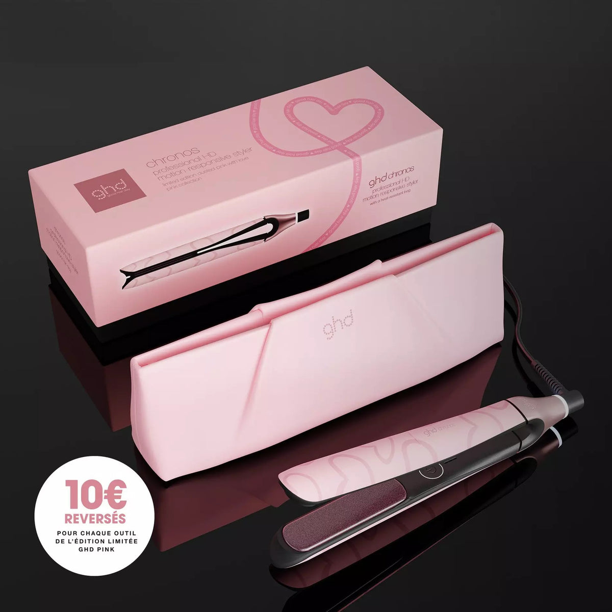 GHD - Lisseur GHD Chronos - Edition limitée Pink 2026 + 1 spray thermo 50ml OFFERT