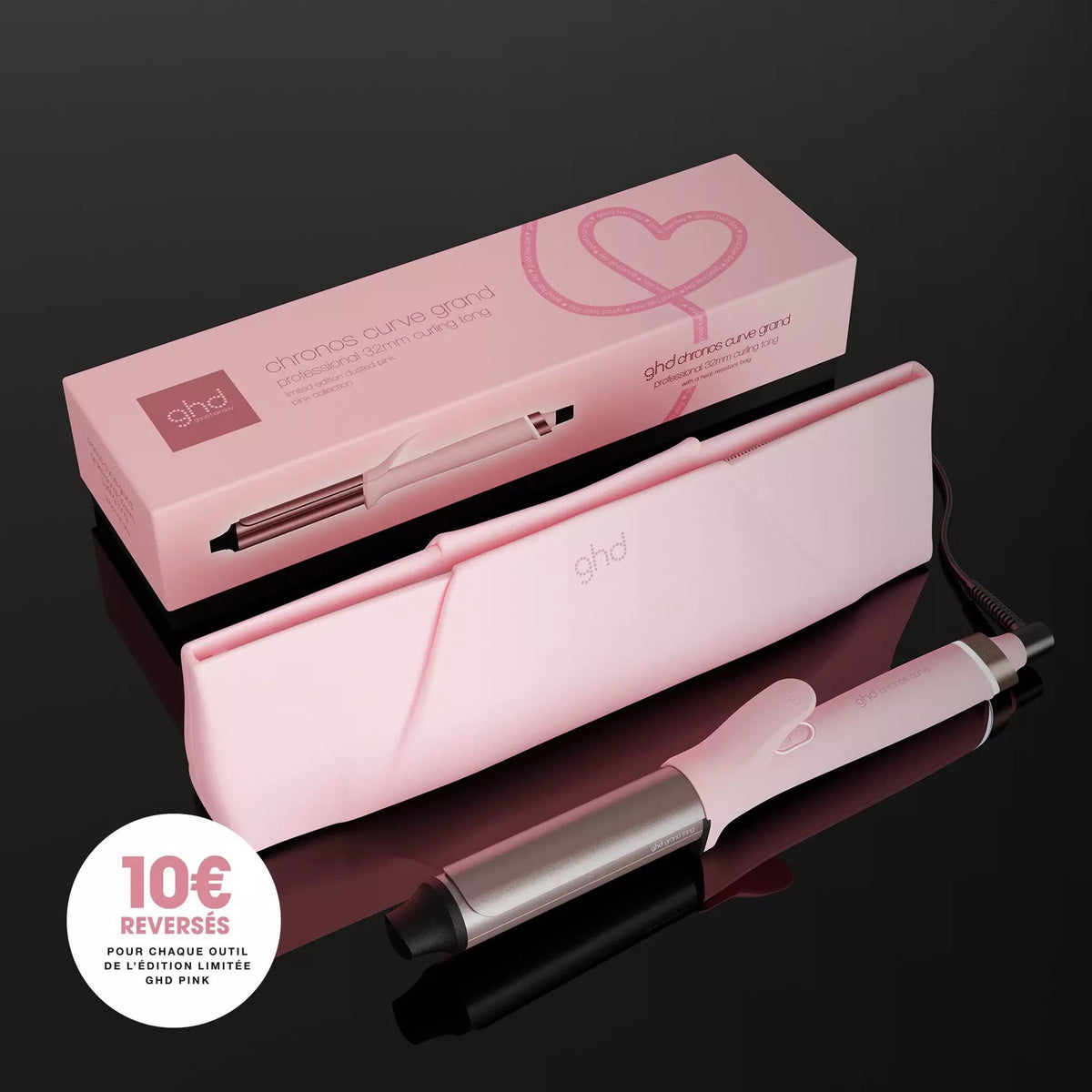GHD - Boucleur GHD Chronos Curve grand tong - Edition limitée Pink 2026 + 1 spray thermo 50ml OFFERT