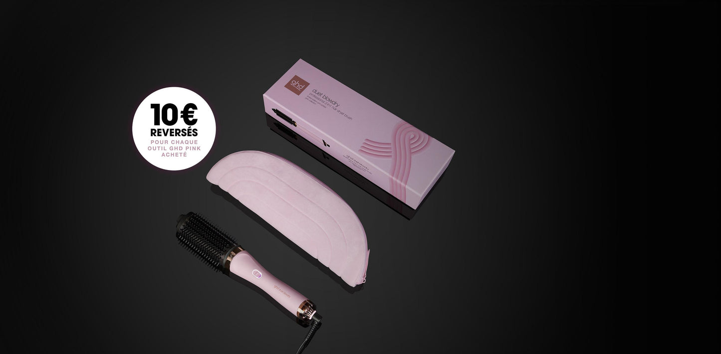 GHD - Brosse soufflante Duet Blowdry - Rose clair - Édition Limitée - Octobre Rose