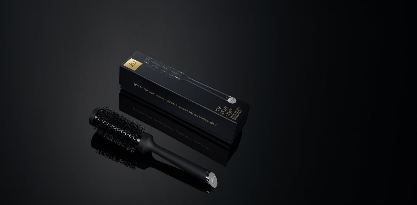 GHD - Brosse céramique ronde - Taille 2 - Noire
