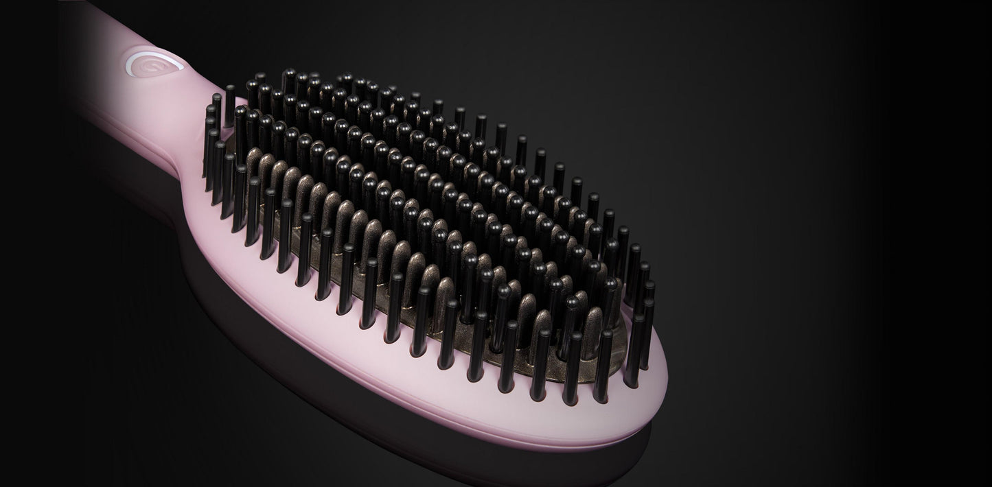GHD - Brosse lissante Glide - Rose clair - Édition Limitée - Octobre Rose
