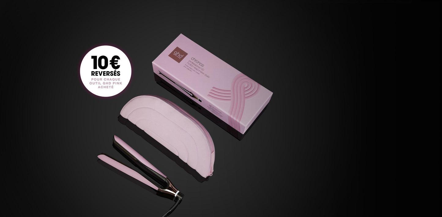 GHD - Lisseur Chronos à plaques classiques - Rose clair - Édition Limitée - Octobre Rose