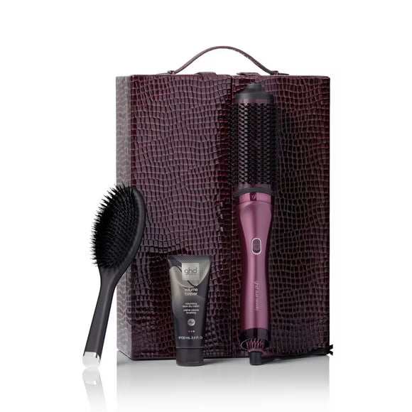 GHD - Coffret Noël Cherry Chic - Brosse soufflante Blowdry - Bordeaux