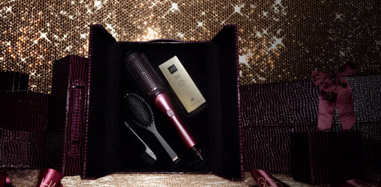 GHD - Coffret Noël Cherry Chic - Brosse soufflante Blowdry - Bordeaux