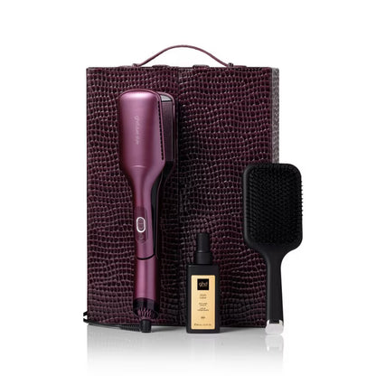 GHD - Coffret Noël Cherry Chic - Lisseur séchant Duet Style - Bordeaux