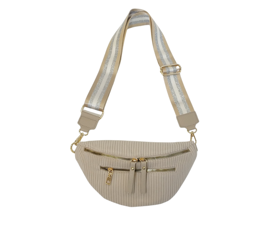 Banane effet velours côtelé - beige