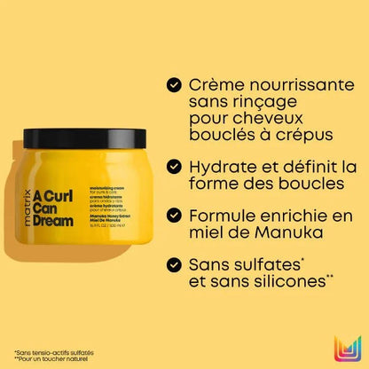 Matrix - Crème sans rinçage A Curl Can Dream - Cheveux bouclés frisés & crépus - 500 ml