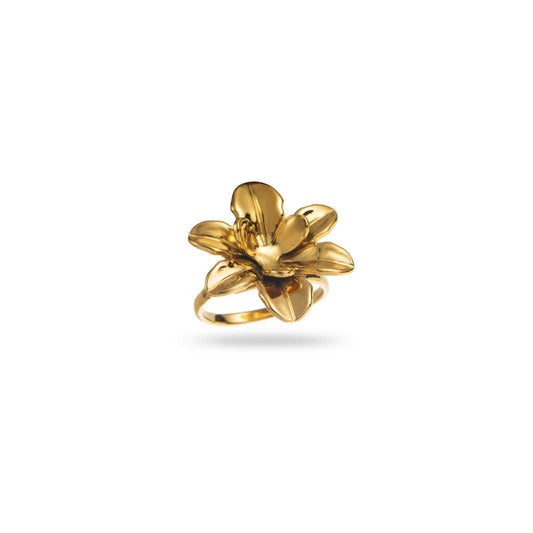 Bague réglable - Fleur de Lys - Acier inoxidable