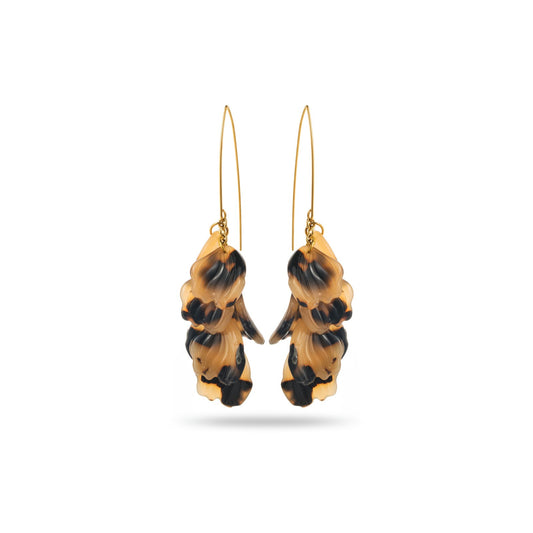 Boucles d'oreilles - Léopard - Acier inoxidable - Doré