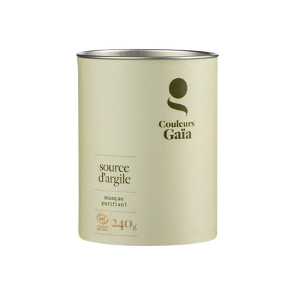 Couleurs Gaïa - Masque purifiant naturel - Source d'argile - 240 g