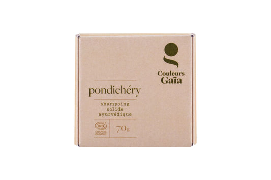 Couleurs Gaïa - Shampoing solide ayurvédique Bio - Pondichéry - 70 g